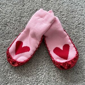 NWT Hanna Andersson heart slipper moccasin
